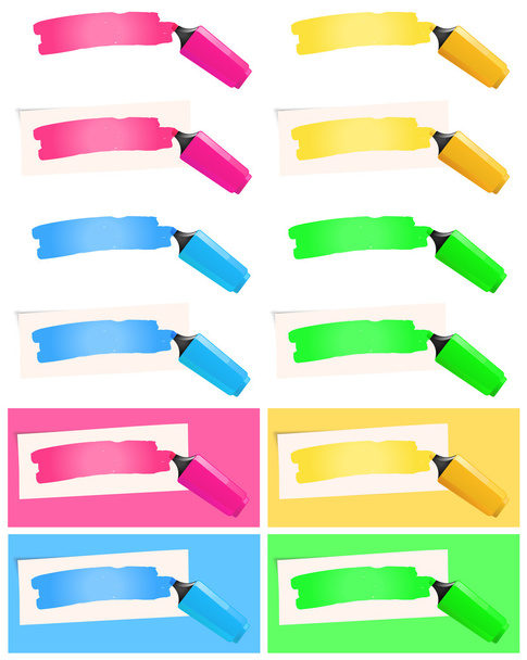 Colorful Markers Vector Art & Graphics