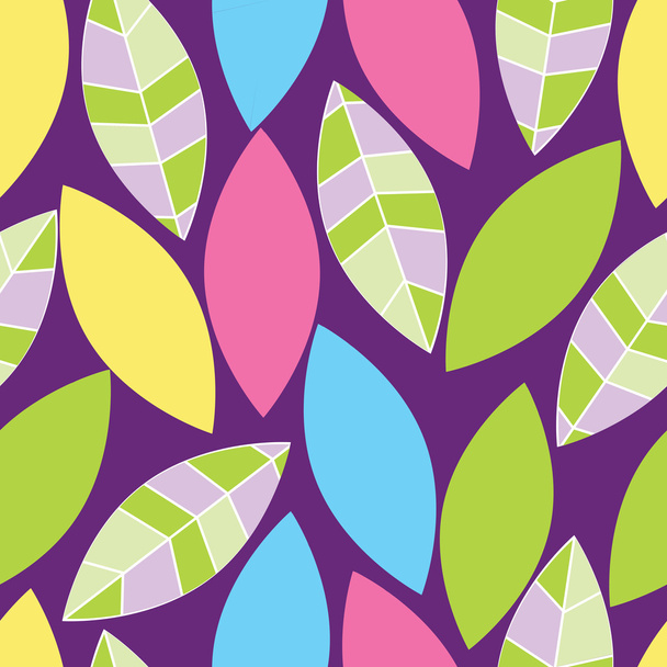 Abstract seamless pattern of leaf - Вектор, зображення