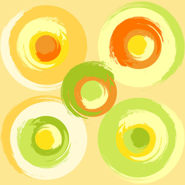 Grandes círculos multicolores grunge
 - Vector, Imagen