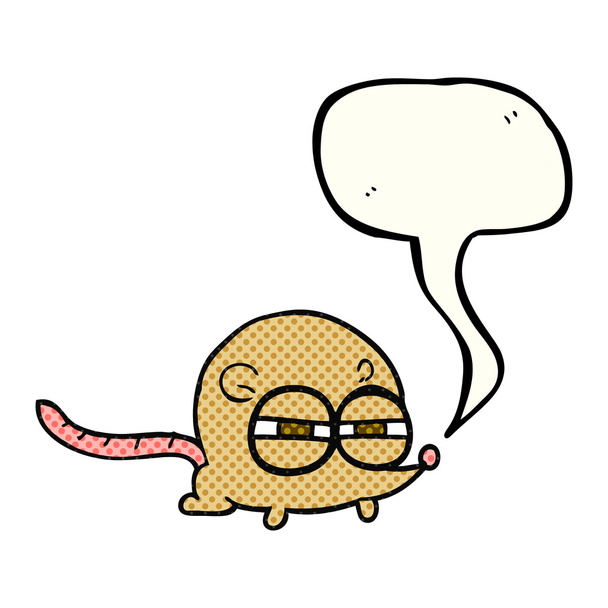 комікс книга мовна бульбашка мультяшна зла мишка
 - Вектор, зображення