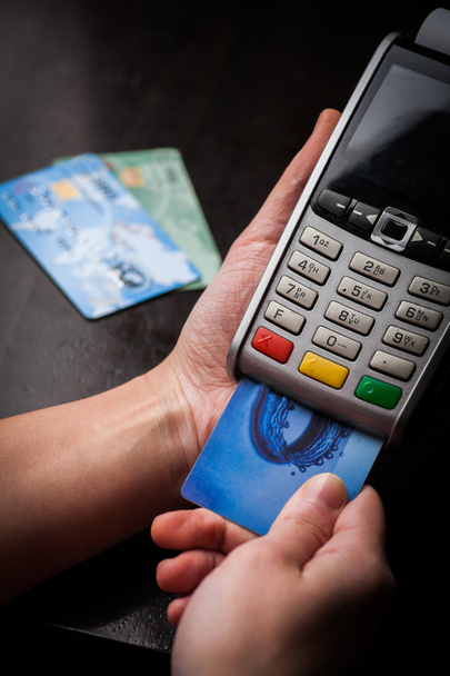 POS en credit cards - Foto, afbeelding