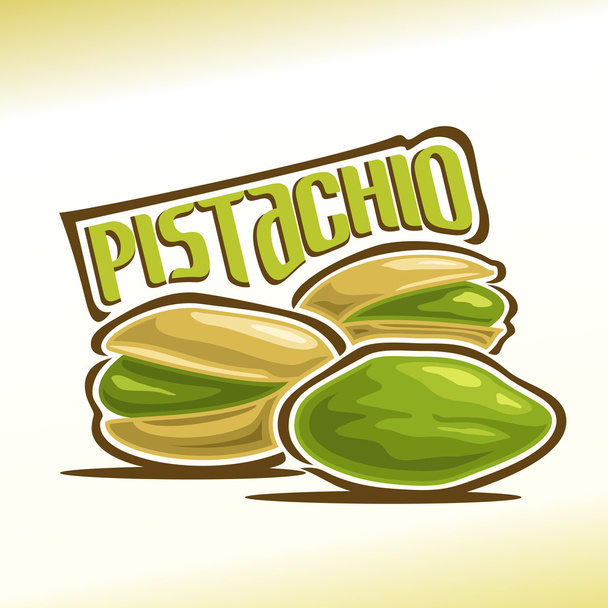 Pistachio nuts illustration - Vector, imagen