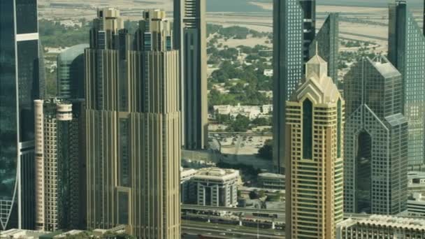 légi kilátás Dubai város városára - Felvétel, videó