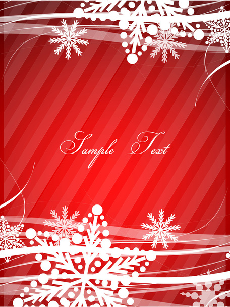 Red Christmas lines background - Vecteur, image