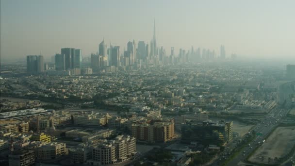 vista aerea della città di Dubai  - Filmati, video