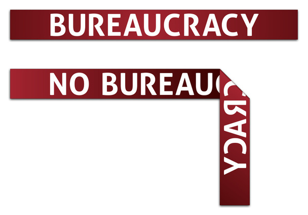 Byrokracie / žádná byrokracie červené pásky - Fotografie, Obrázek