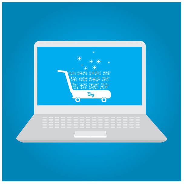 e-commerce concept illustratie - Vector, afbeelding