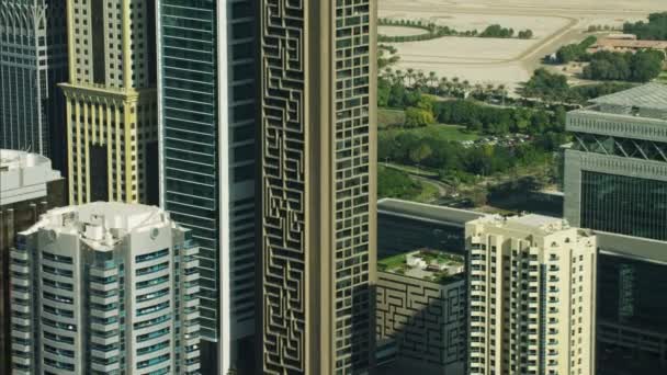 vista aerea di Dubai skyline città - Filmati, video