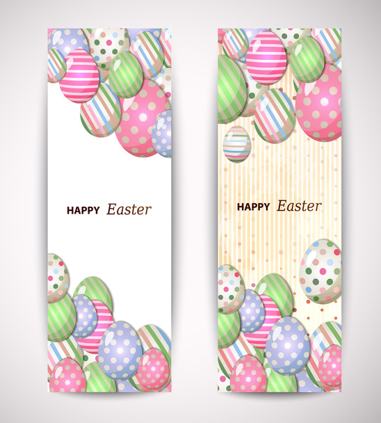 Happy Easter greeting cards - Vettoriali, immagini