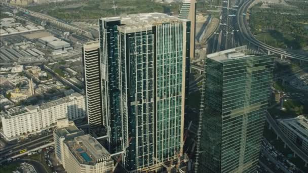 luchtfoto van de skyline van de stad dubai - Video