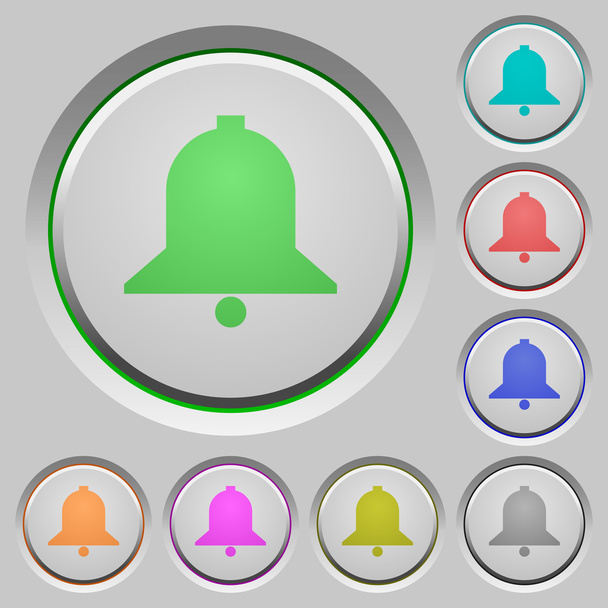 Bell push buttons - Vector, Image