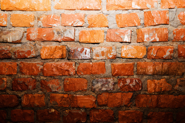 Light spot on a wall of red bricks - Foto, immagini