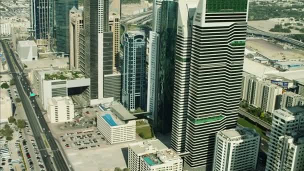 vista aérea del horizonte de la ciudad de dubai
 - Metraje, vídeo