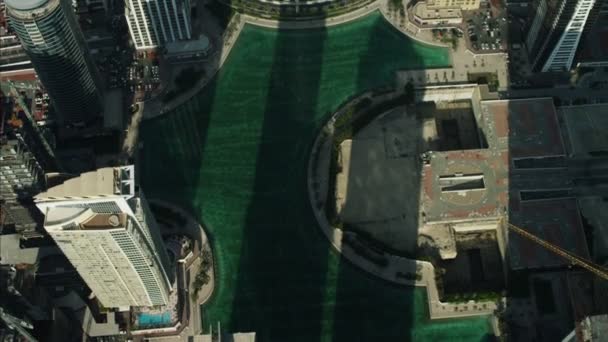antenni näkymä Dubai kaupungin horisonttiin - Materiaali, video