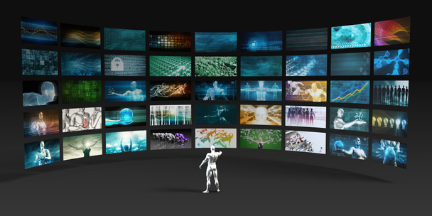Video Marketing Concept Art - Foto, afbeelding