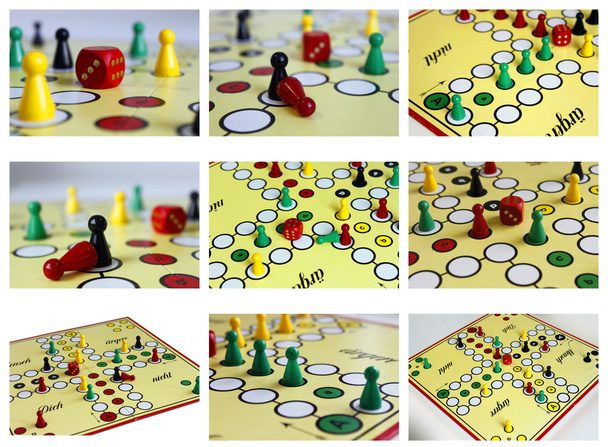 Collage collection game play figure boardgame luck angry
 - Фото, изображение