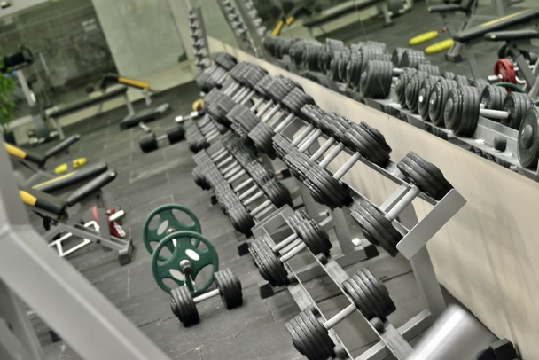 dumbbells in the gym - Photo, Image