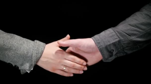 Handshake firmy pozdrowienie 3 - Materiał filmowy, wideo