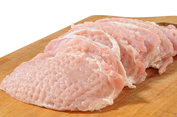 Subcotação bruta de carne de porco
 - Foto, Imagem