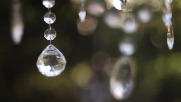 Dekoration von Glasperlen auf der Natur - Filmmaterial, Video