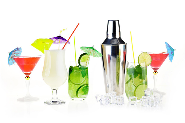 Collection of cocktail drinks - Photo, Image