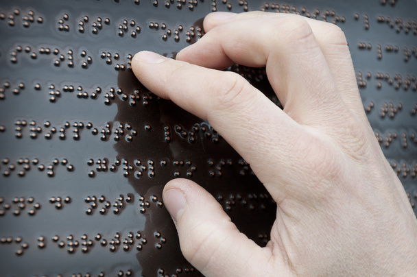 Braille tactile font - Photo, Image