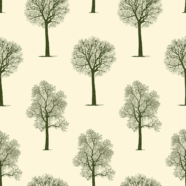 Pattern of trees - Vektor, obrázek