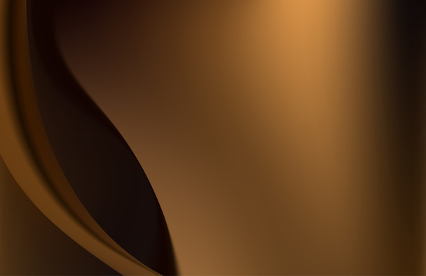 Abstracte silken bruine achtergrond met vloeiende lijnen - Vector, afbeelding
