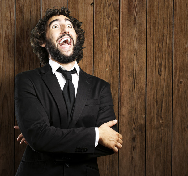 Business man laughing - Photo, Image