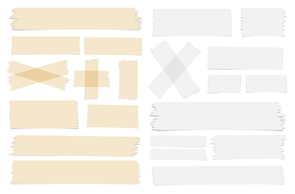 Simboli e adesivi di diverse dimensioni su sfondo bianco
 - Vettoriali, immagini