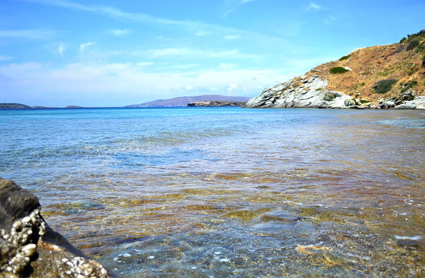 beach in Andros island Cyclades Greece - Photo, Image