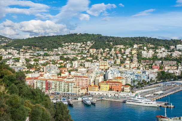 Vista panorâmica de Villefranche-sur-Mer, Nice, Riviera Francesa
. - Foto, Imagem
