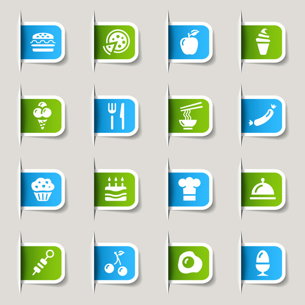 Label - Food Icons - Vetor, Imagem
