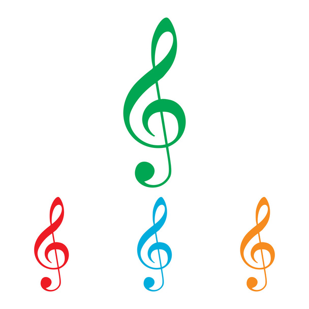 Music violine clef sign - Vector, Image