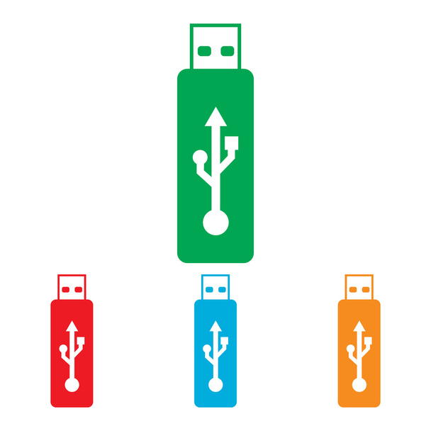 Vektor USB-Stick Zeichen - Vektor, Bild