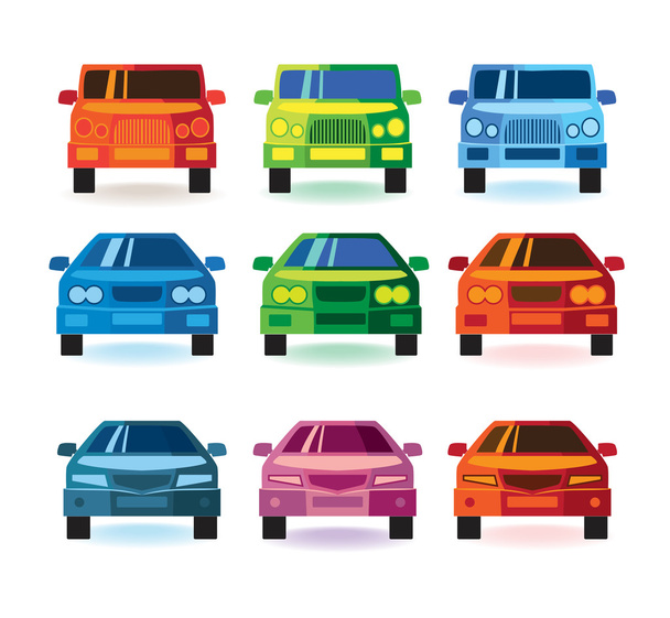 стилизованные векторные автомобили
 - Вектор,изображение