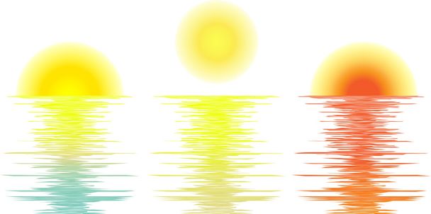 nastaven vektor slunce, světlo, slunce - Vektor, obrázek