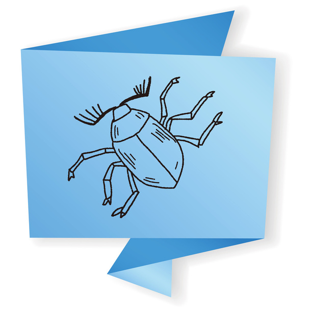 illustrazione vettoriale degli scarabocchi degli insetti
 - Vettoriali, immagini