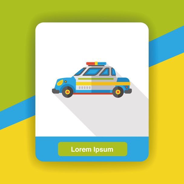 Transport plat icône de voiture de police icône élément
 - Vecteur, image