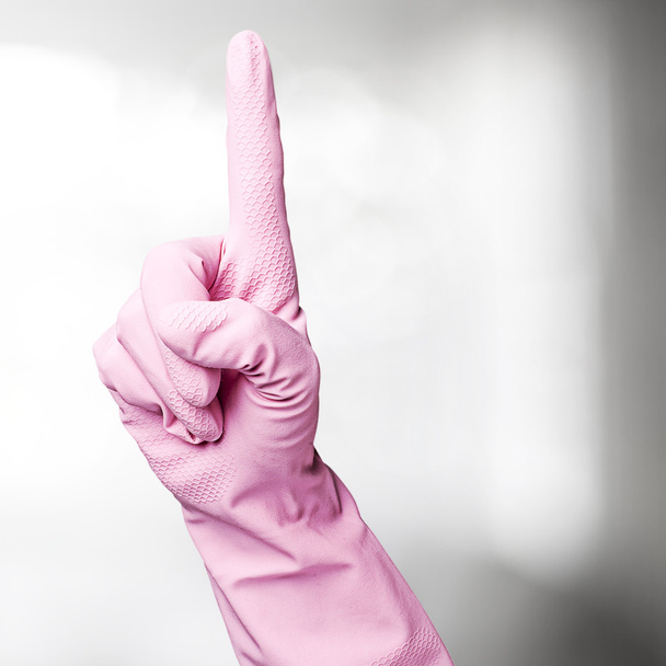 Pink gloves - Фото, зображення