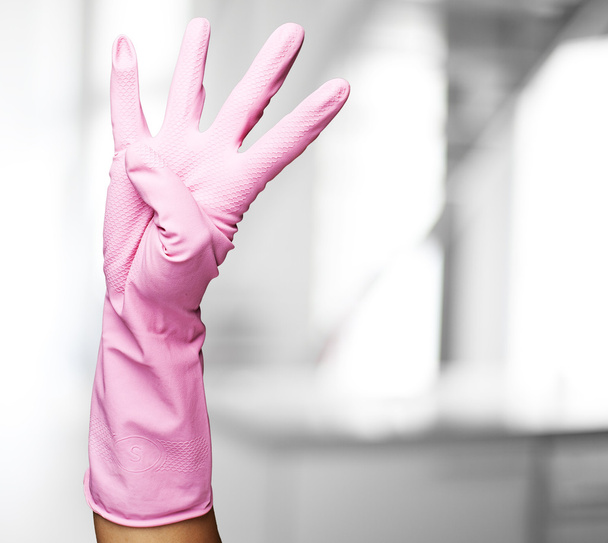 rosa Handschuhe - Foto, Bild