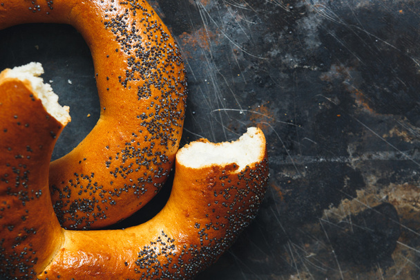 Bagel with poppy seeds - Photo, Image
