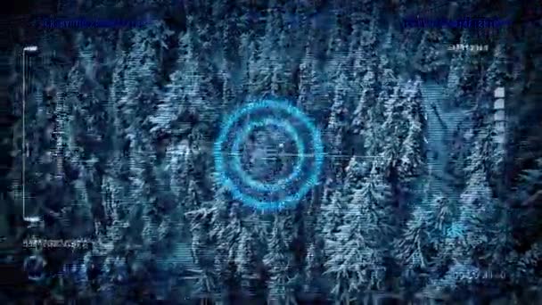 Drone scansione congelato Paesaggio POV
 - Filmati, video