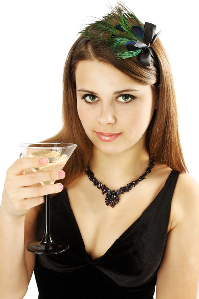 Woman holds Martini - Фото, зображення