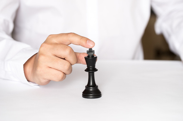Figura de xadrez, estratégia de conceito de negócios, liderança, equipe e su
 - Foto, Imagem