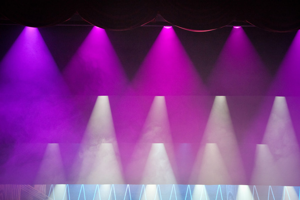 Schitterende podium verlichting Closeup - Foto, afbeelding