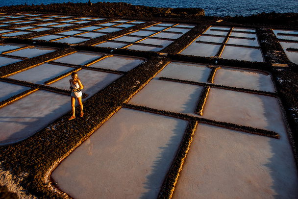 Produkcji soli na wyspie La Palma - Zdjęcie, obraz