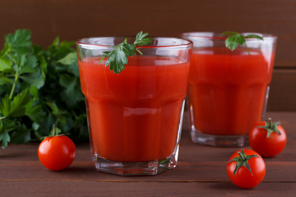 Fresh tomato juice - Фото, изображение
