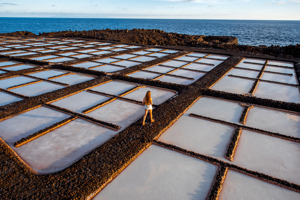 Na ostrově La Palma sůl výroby - Fotografie, Obrázek