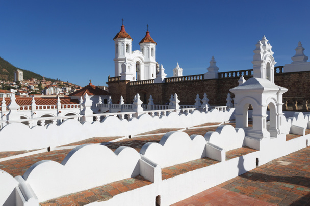 Mosteiro de San Felipe Neri da igreja La Merced em Sucre, Bolivi
 - Foto, Imagem